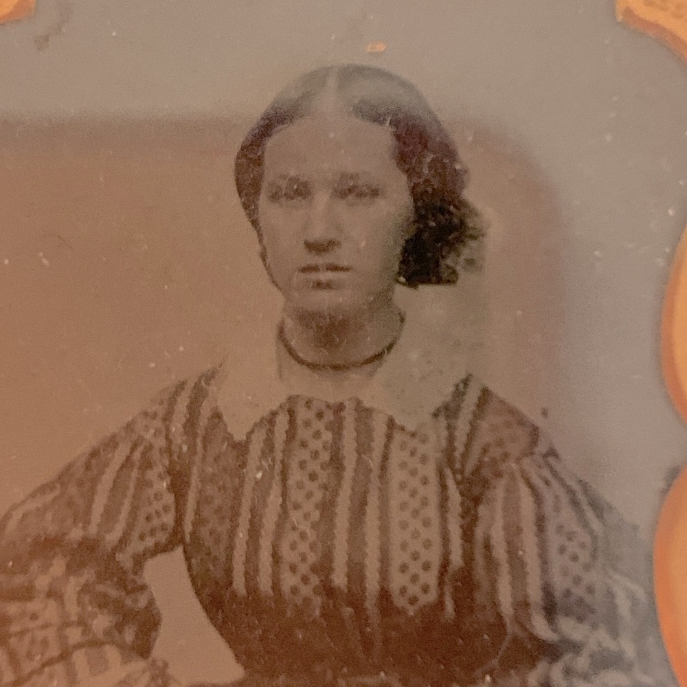 Antique Daguerreotype Photo of young woman